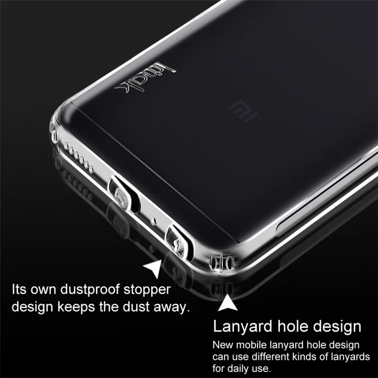 IMAK Anti-drop TPU Back Case + Screen Protector for Xiaomi Redmi Note 5 Pro (Dual Camera) / Redmi Note 5 (China)