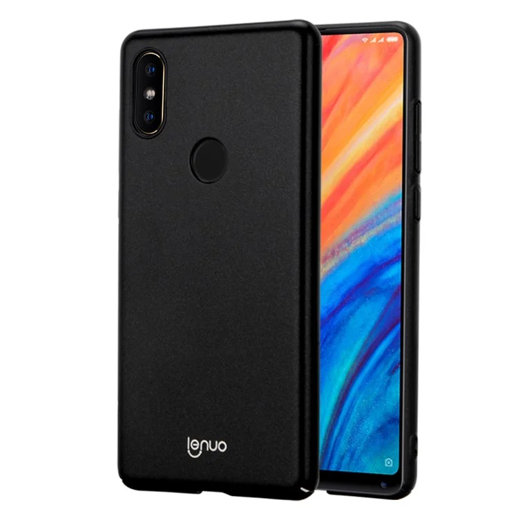 LENUO Leshield Series Silky Touch Hard Mobile Phone Case for Xiaomi Mi Mix 2s - Black