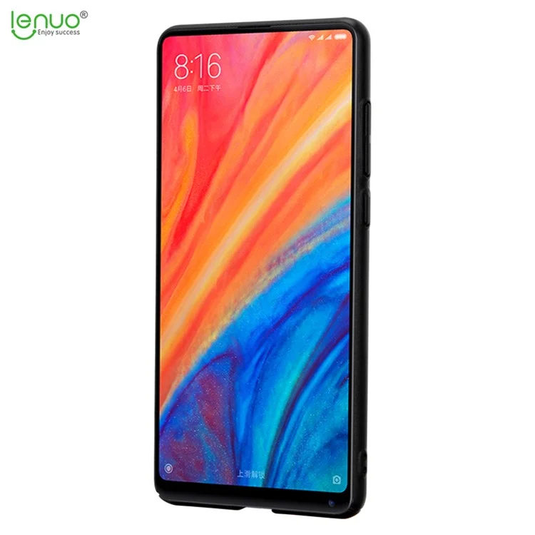 LENUO Leshield Series Silky Touch Hard Mobile Phone Case for Xiaomi Mi Mix 2s - Black