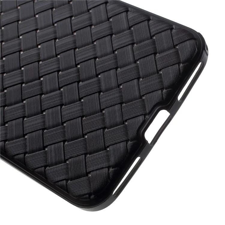 Woven Texture Soft TPU Phone Case for Xiaomi Redmi Note 5A Prime / Y1 (India) - Black