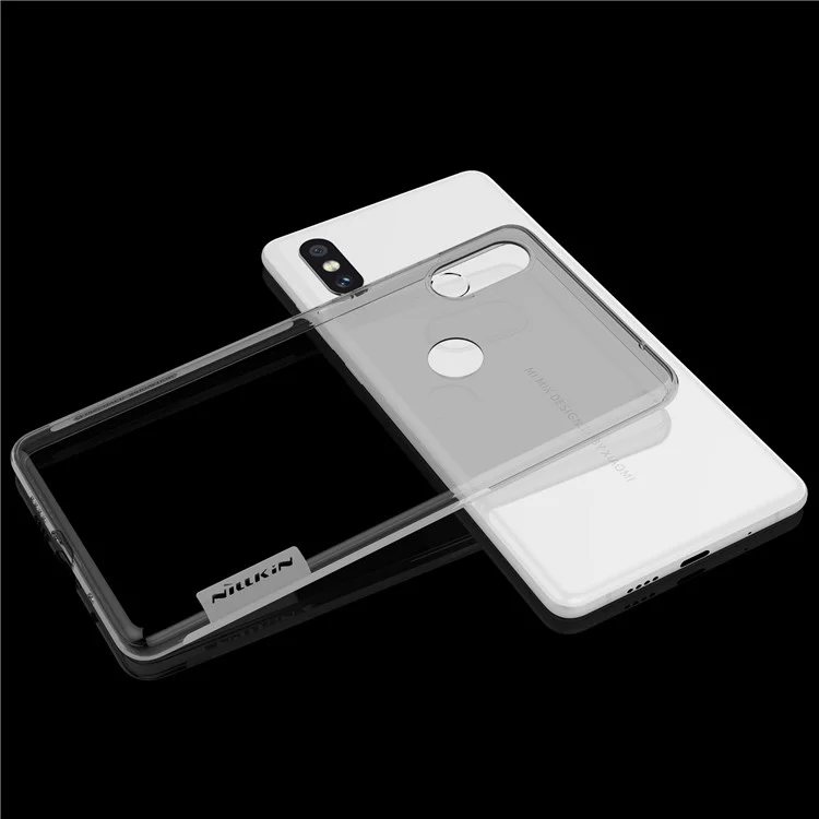 NILLKIN Nature 0.6mm Soft TPU Mobile Phone Case for Xiaomi Mi Mix 2s - Grey