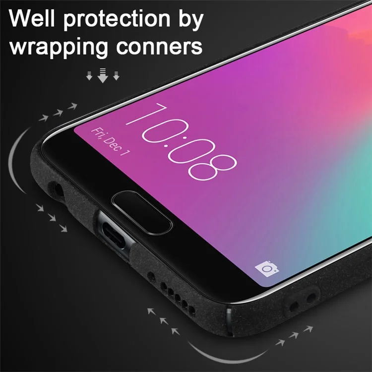 IMAK Cowboy Shell PC Case with Ring Stand + Screen Film for Xiaomi Mi Mix 2s - Matte Black