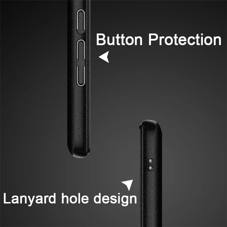 IMAK Cowboy Shell PC Case with Ring Stand + Screen Film for Xiaomi Mi Mix 2s - Matte Black