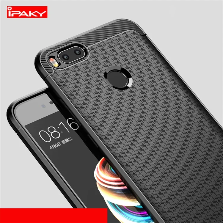 IPAKY Anti-shocking TPU Protection Mobile Phone Case for Xiaomi Mi A1 / Mi 5X - Black