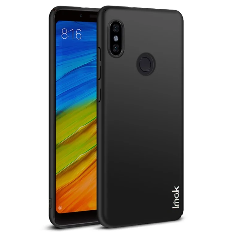 IMAK Jazz Skin Feel PC Hard Phone Case + Screen Protector Film for Xiaomi Redmi Note 5 Pro (Dual Camera) / Redmi Note 5 (China) - Black