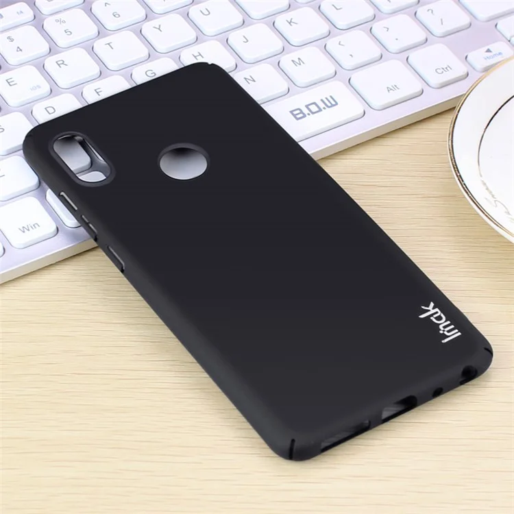 IMAK Jazz Skin Feel PC Hard Phone Case + Screen Protector Film for Xiaomi Redmi Note 5 Pro (Dual Camera) / Redmi Note 5 (China) - Black