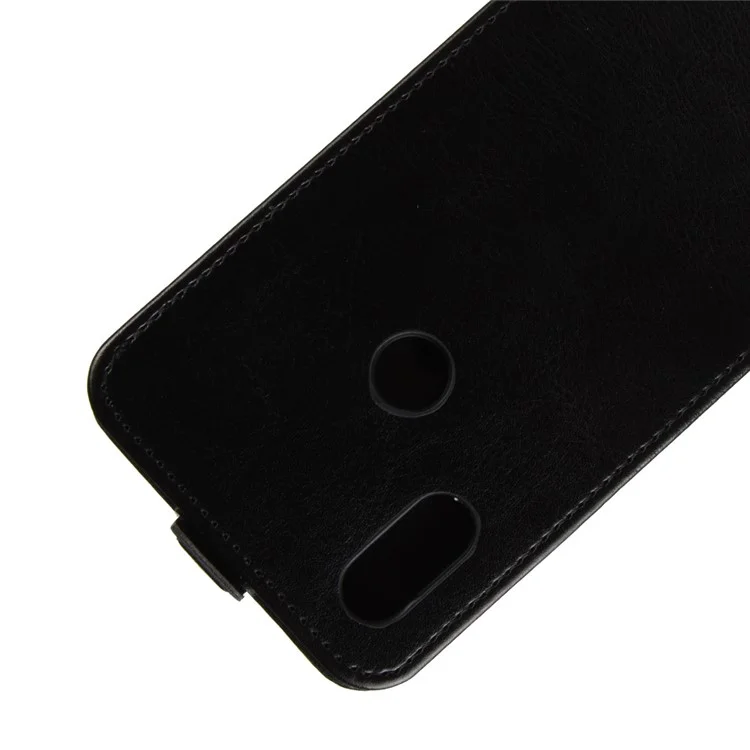 Crazy Horse Vertical Leather Card Holder Case for Xiaomi Mi Mix 2s - Black