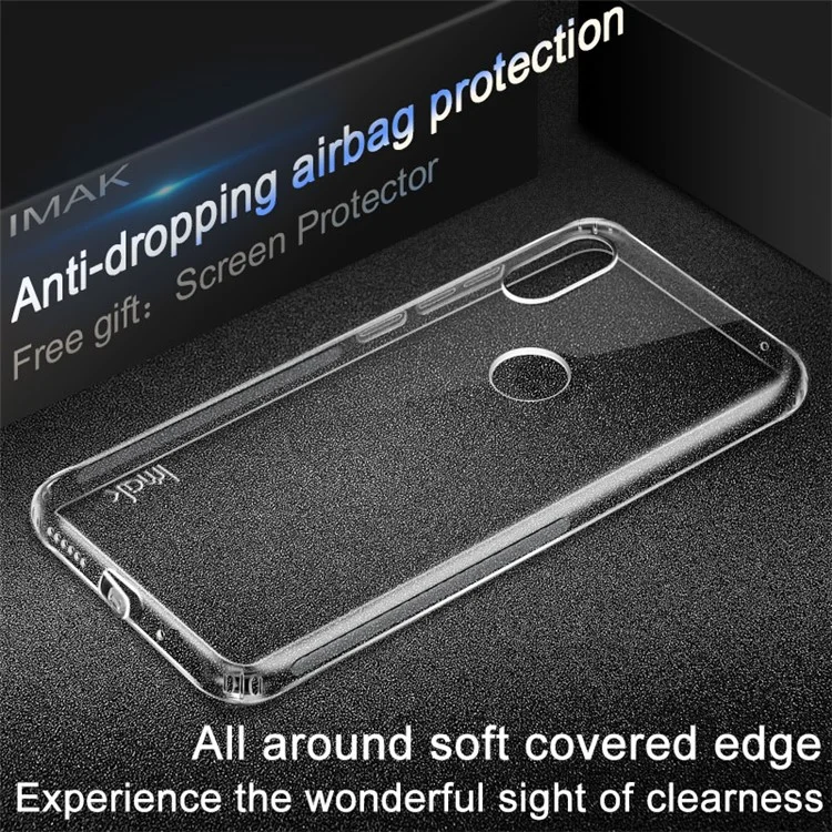 IMAK Anti-drop TPU Protection Mobile Phone Shell + Screen Protector for Xiaomi Mi Mix 2s