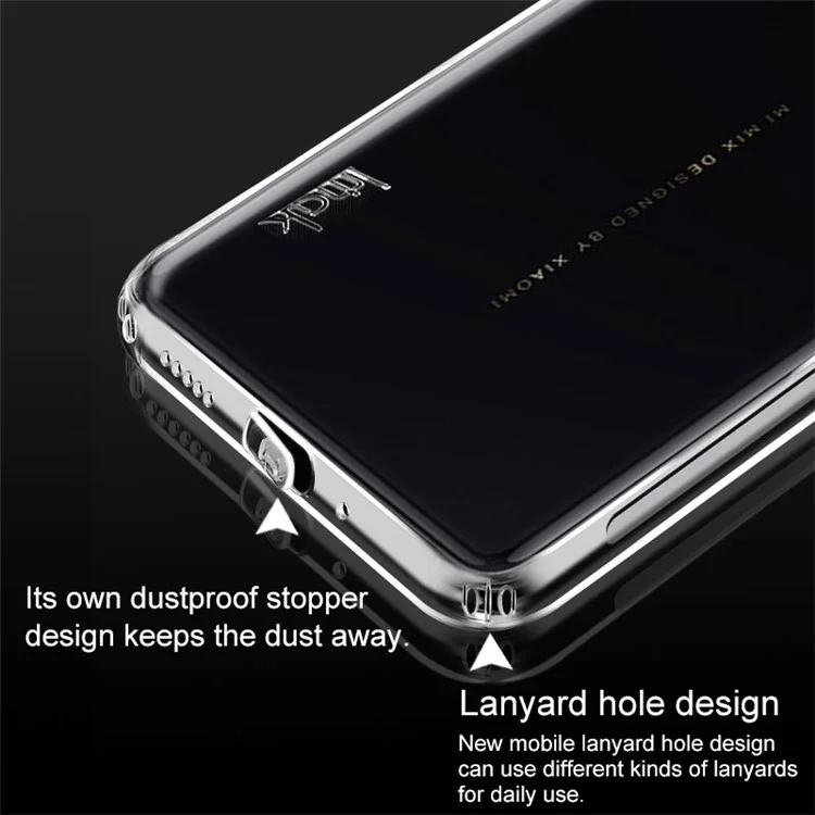 IMAK Anti-drop TPU Protection Mobile Phone Shell + Screen Protector for Xiaomi Mi Mix 2s