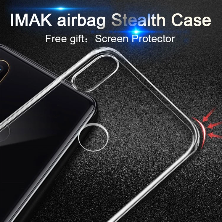 IMAK Anti-drop TPU Protection Mobile Phone Shell + Screen Protector for Xiaomi Mi Mix 2s