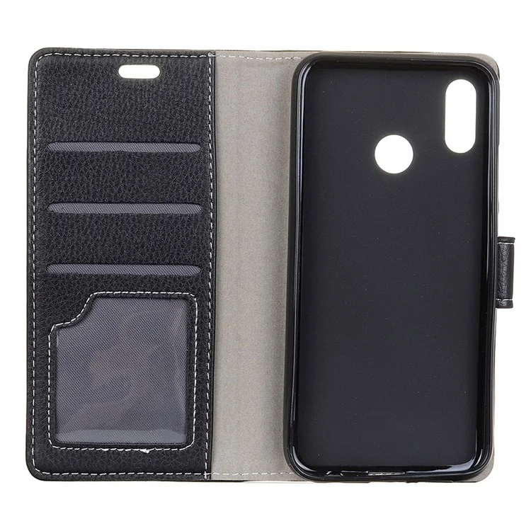 Litchi Texture PU Leather Magnetic Wallet Case Cover for Xiaomi Mi 6X / A2 - Black