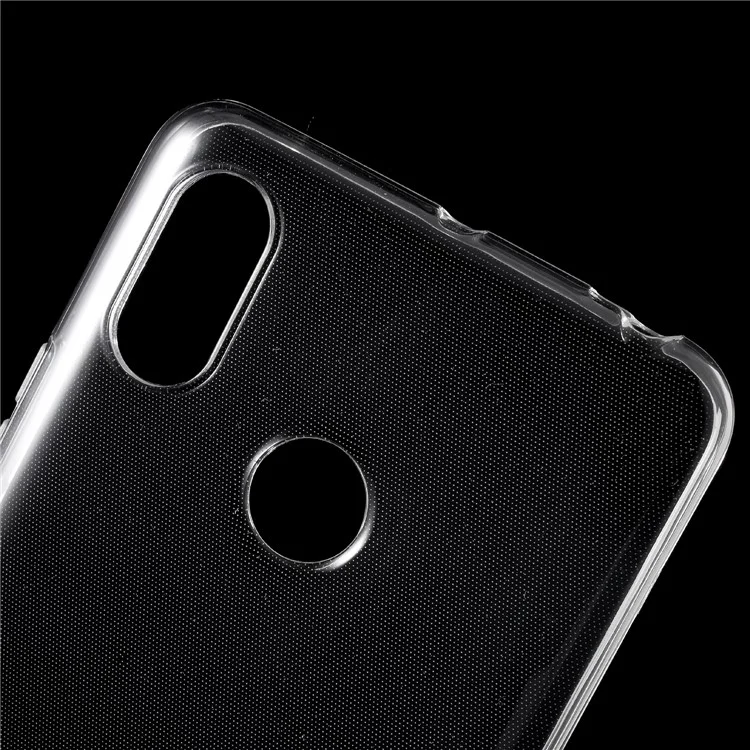 Clear Soft TPU Gel Case with Non-slip Inner for Xiaomi Mi Max 3 - Transparent