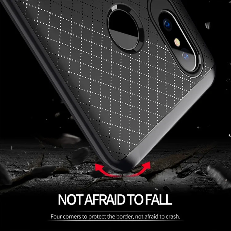 IPAKY 2-Piece PC Bumper + TPU Back Phone Case for Xiaomi Mi 8 (6.21-inch) - Black