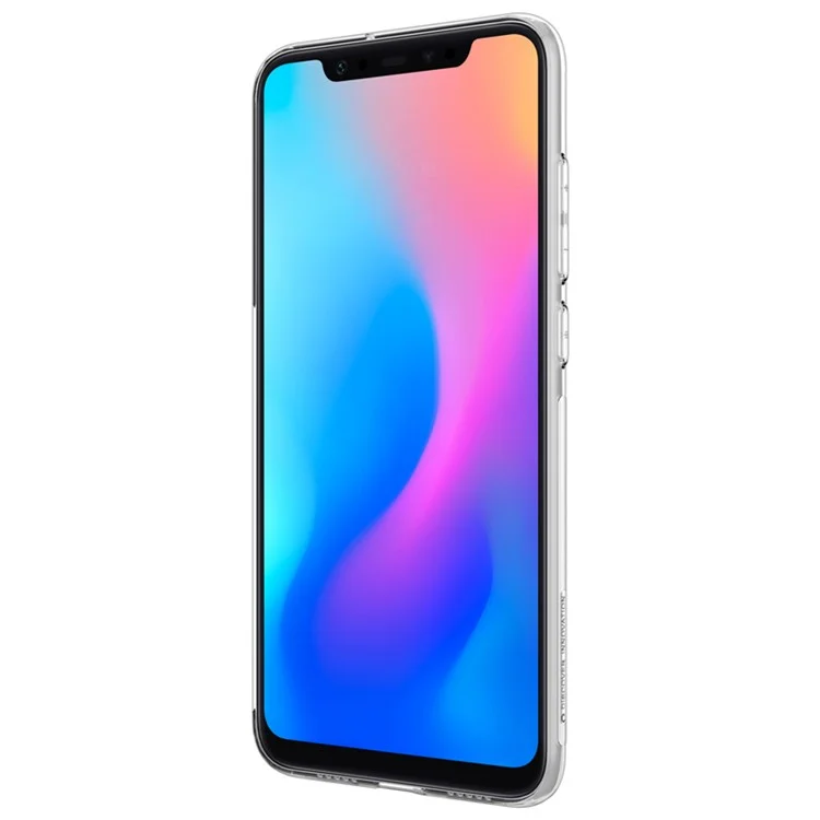 NILLKIN Nature 0.6mm Soft TPU Phone Case for Xiaomi Mi 8 (6.21-inch) - White