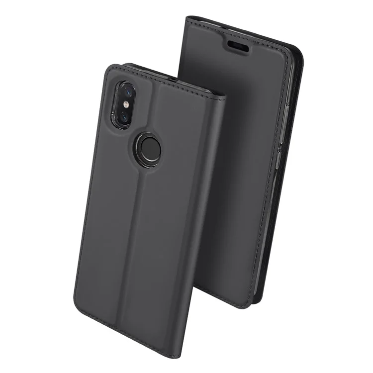DUX DUCIS Skin Pro Series Leather Stand Cover for Xiaomi Mi 8 (6.21-inch) - Black