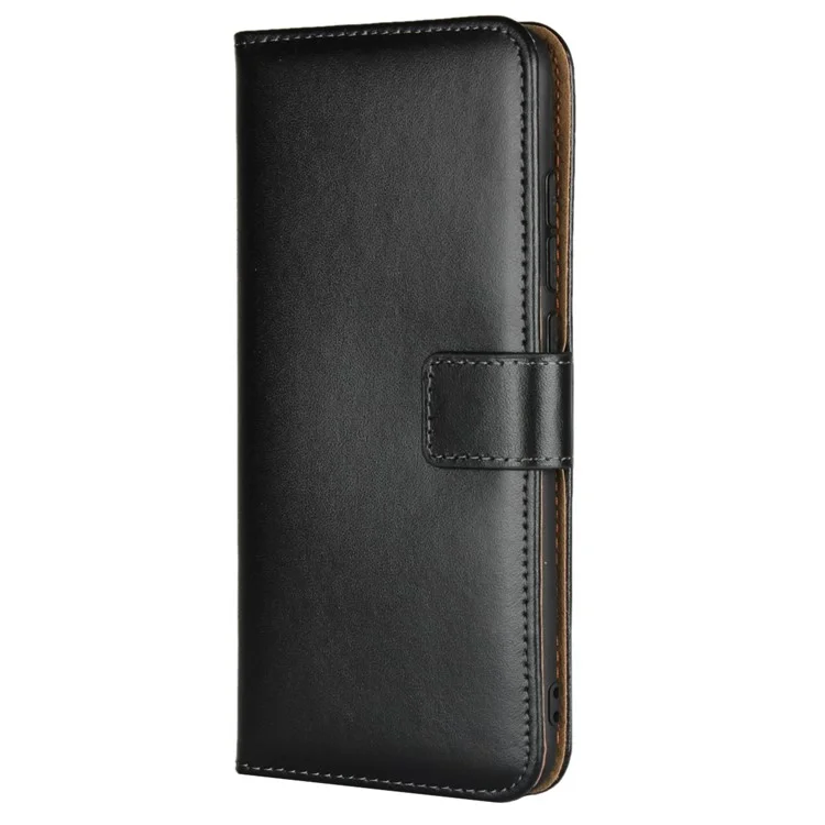 Genuine Leather Wallet Stand Phone Case for Xiaomi Mi A2 / Mi 6X - Black