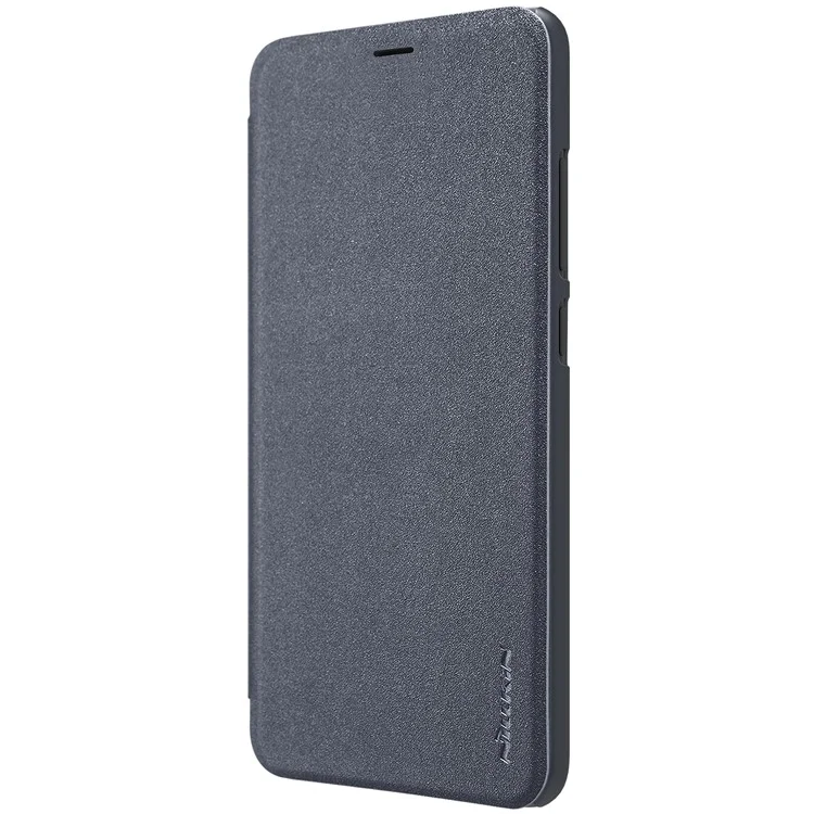 NILLKIN Sparkle Series Smart Leather Flip Cover for Xiaomi Mi 8 (6.21-inch) - Grey