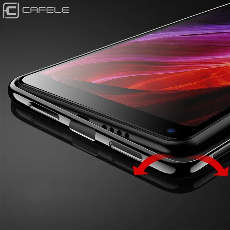 CAFELE for Xiaomi Mi Mix 2 Electroplating TPU Protection Cell Phone Cover - Black