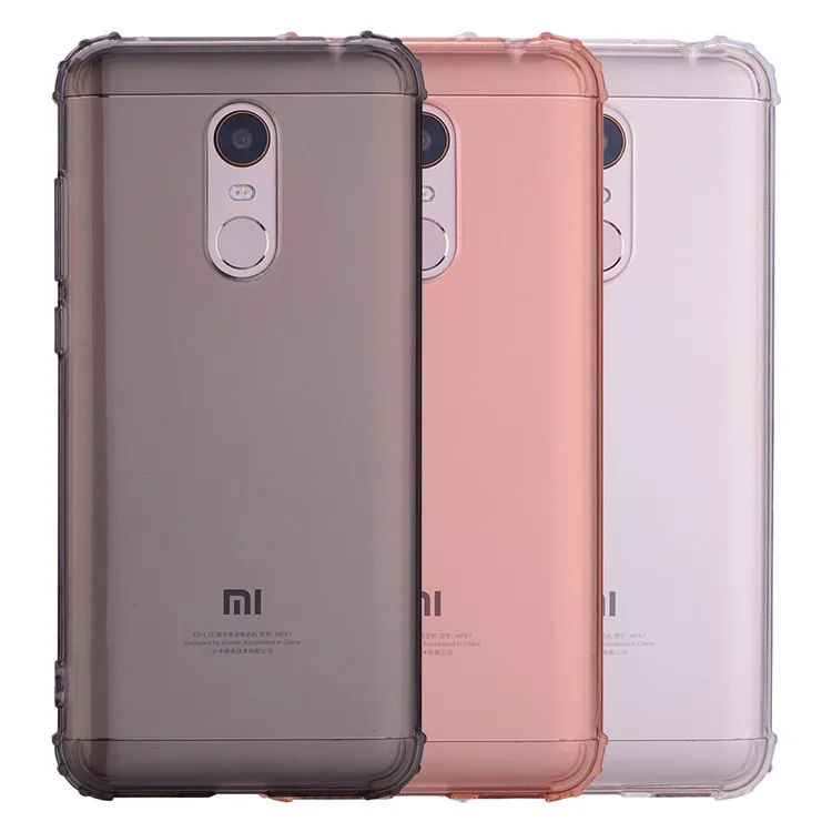 Shock-absorption TPU Protection Mobile Phone Case for Xiaomi Redmi 5 - Grey