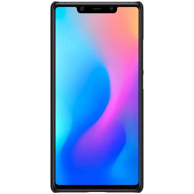 Black - NILLKIN Super Frosted Shield Plastic Shell + Screen Protector for Xiaomi Mi 8 SE (5.88-inch)