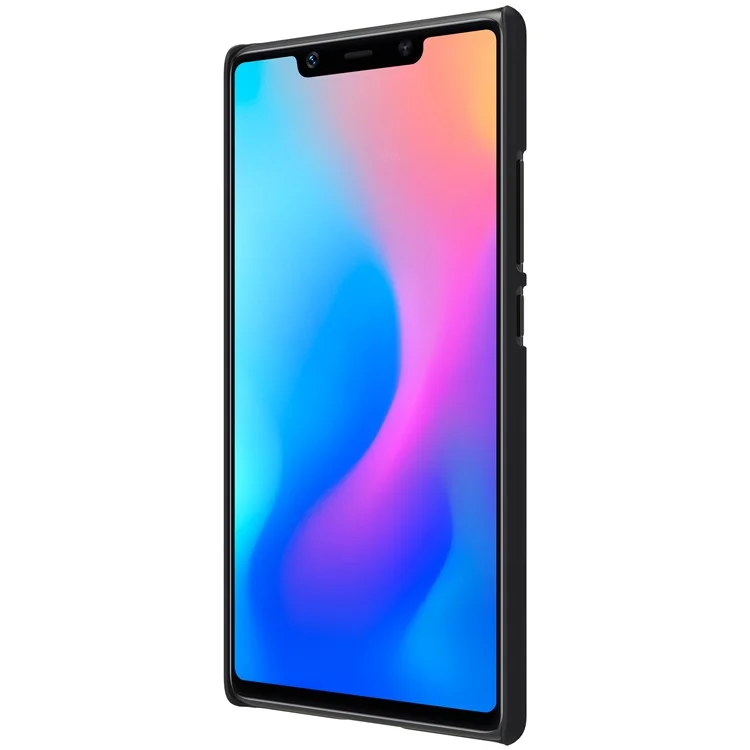 Black - NILLKIN Super Frosted Shield Plastic Shell + Screen Protector for Xiaomi Mi 8 SE (5.88-inch)