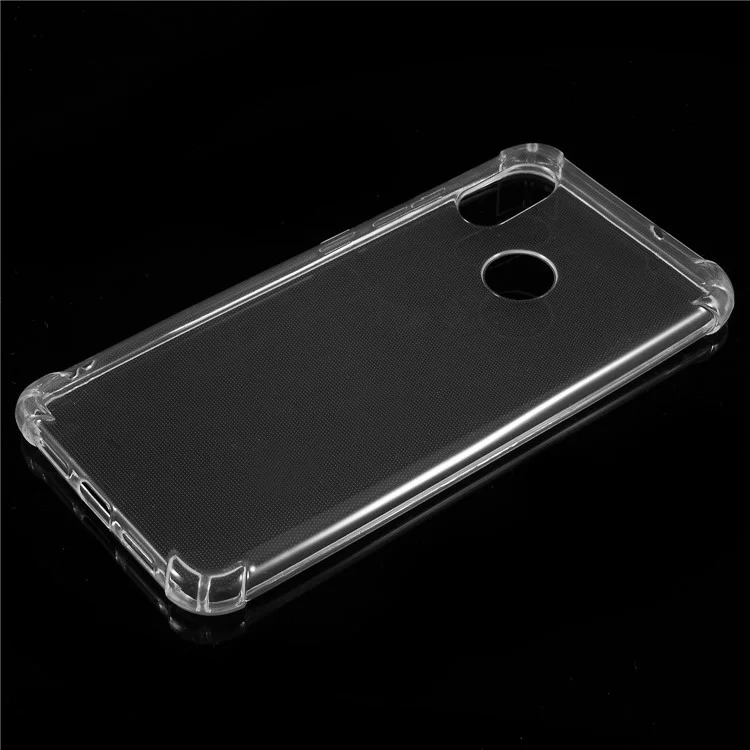 Drop-resistant Clear TPU Cell Phone Case for Xiaomi Mi 8 (6.21-inch)