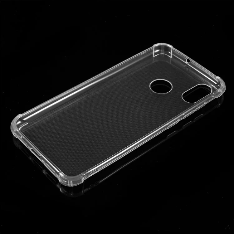 Drop-resistant Clear TPU Cell Phone Case for Xiaomi Mi 8 (6.21-inch)