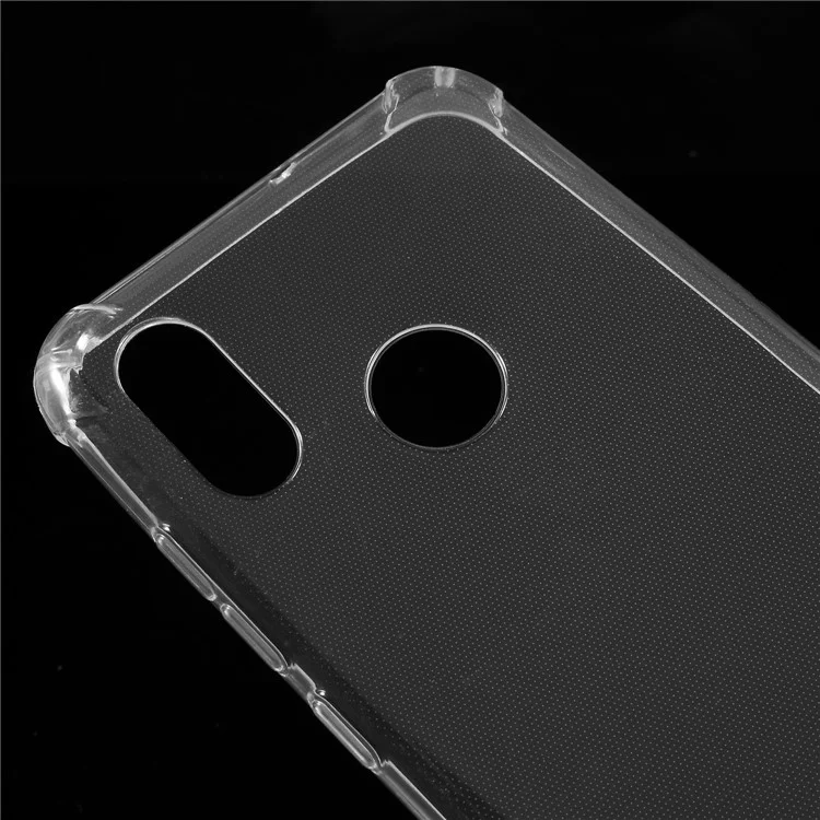 Drop-resistant Clear TPU Cell Phone Case for Xiaomi Mi 8 (6.21-inch)