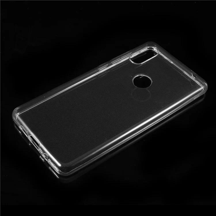 For Xiaomi Mi Mix 2s Clear TPU Case Cover with Non-slip Inner - Transparent