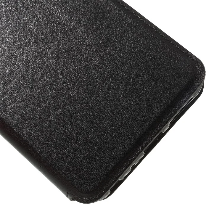 ROAR KOREA Noble Leather View Window Stand Folio Case for Xiaomi Redmi Note 5 Pro (Dual Camera) / Redmi Note 5 (China) - Black