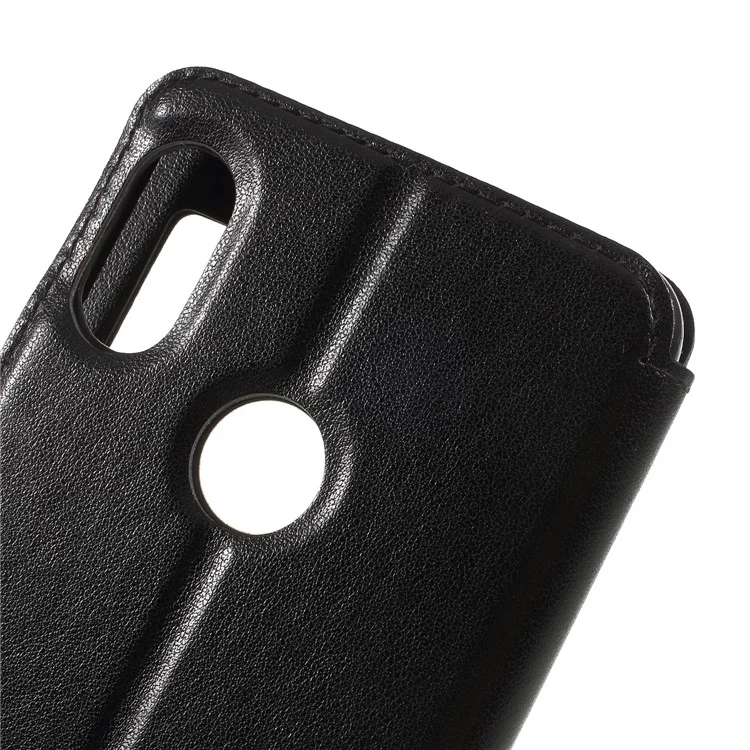 ROAR KOREA Noble Leather View Window Stand Folio Case for Xiaomi Redmi Note 5 Pro (Dual Camera) / Redmi Note 5 (China) - Black