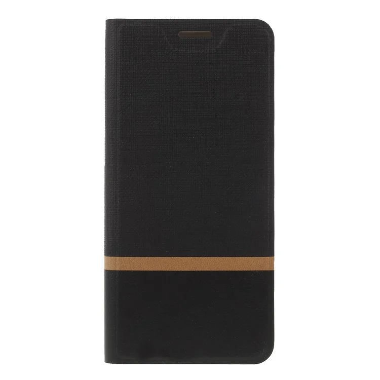 Cross Texture Card Holder Leather Mobile Phone Case for Xiaomi Mi 8 (6.21-inch) - Black