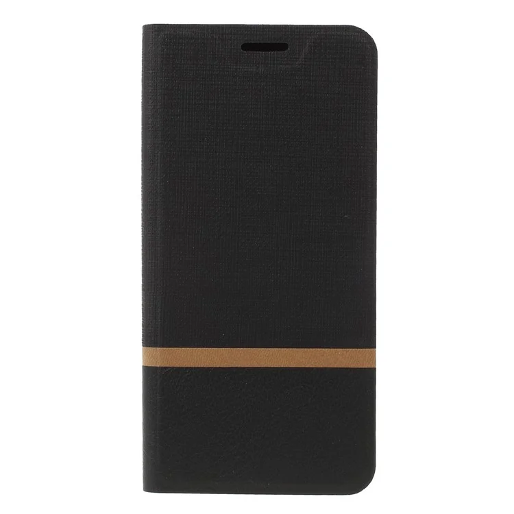 Cross Texture PU Leather Flip Stand Cell Phone Case for Xiaomi Mi 8 SE (5.88-inch) - Black