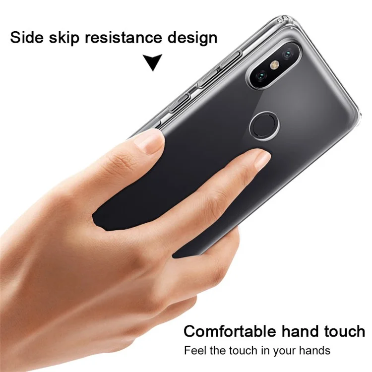 IMAK Anti-drop TPU Case + Screen Protector for Xiaomi Mi A2 / Mi 6X - Transparent