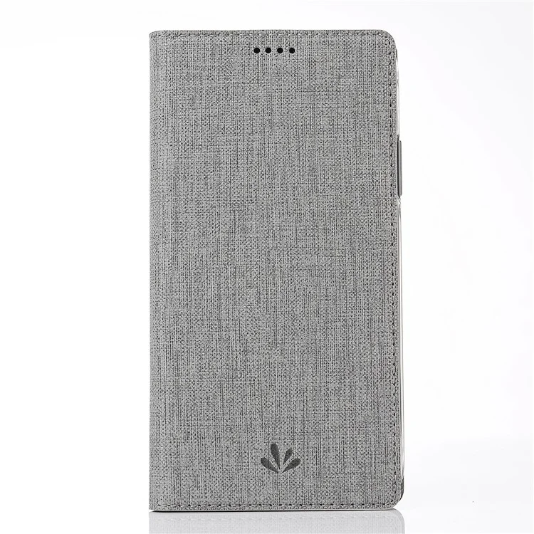 VILI DMX for Xiaomi Mi Mix 2s Cross Texture Card Holder Leather Stand Flip Cover - Grey