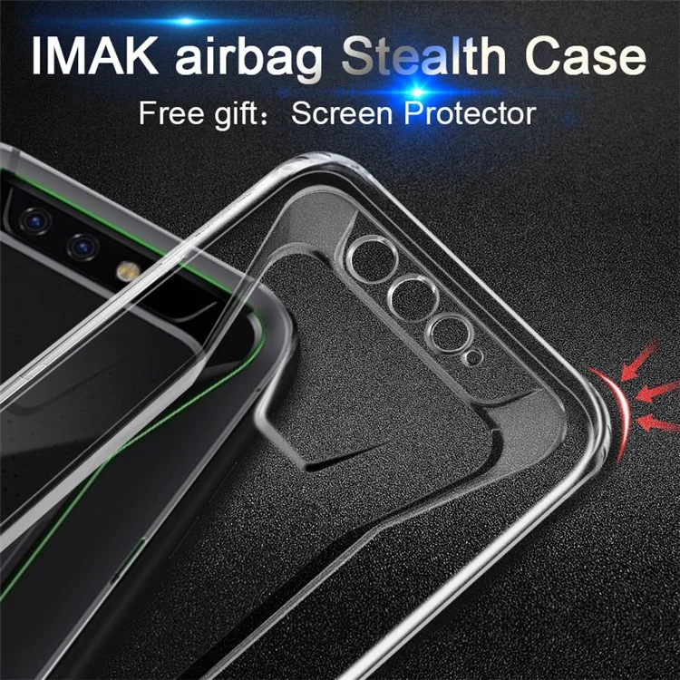 IMAK Anti-drop TPU Phone Case for Xiaomi Black Shark + Screen Protector
