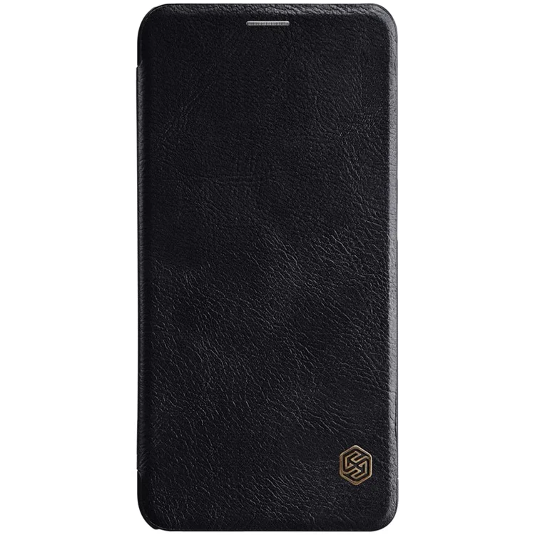 NILLKIN Qin Series Card Holder Leather Mobile Case for Xiaomi Mi 8 (6.21-inch) - Black