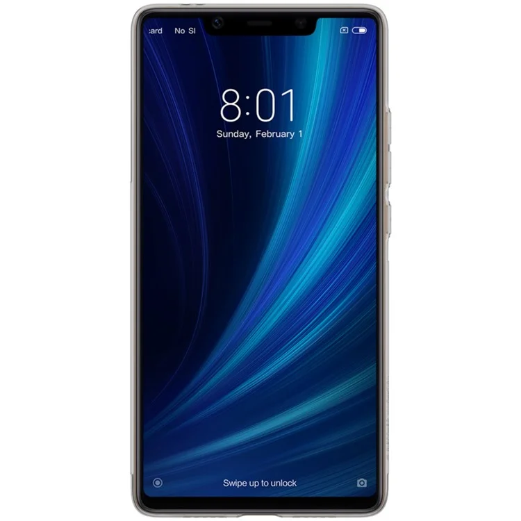 NILLKIN Nature 0.6mm Soft TPU Phone Cover for Xiaomi Mi 8 SE (5.88-inch) - Grey