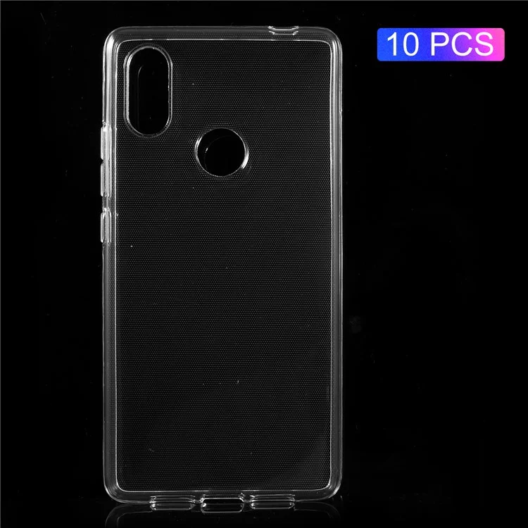 10 PCS/Set For Xiaomi Mi 8 SE (5.88-inch) Clear TPU Protective Cases with Non-slip Inner - Transparent
