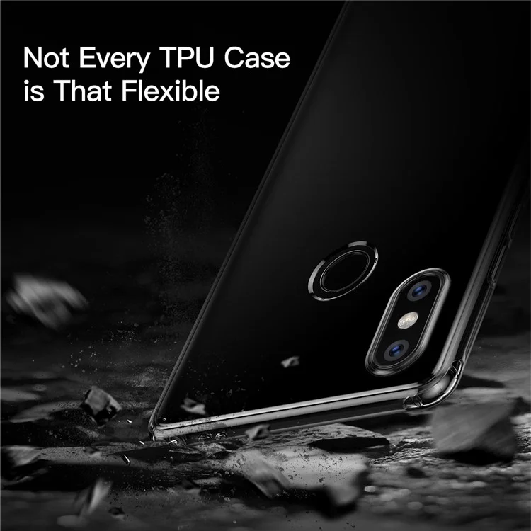 BASEUS Simple Series Clear Germany Bayer TPU Case for Xiaomi Mi 8 SE (5.88-inch) - Transparent