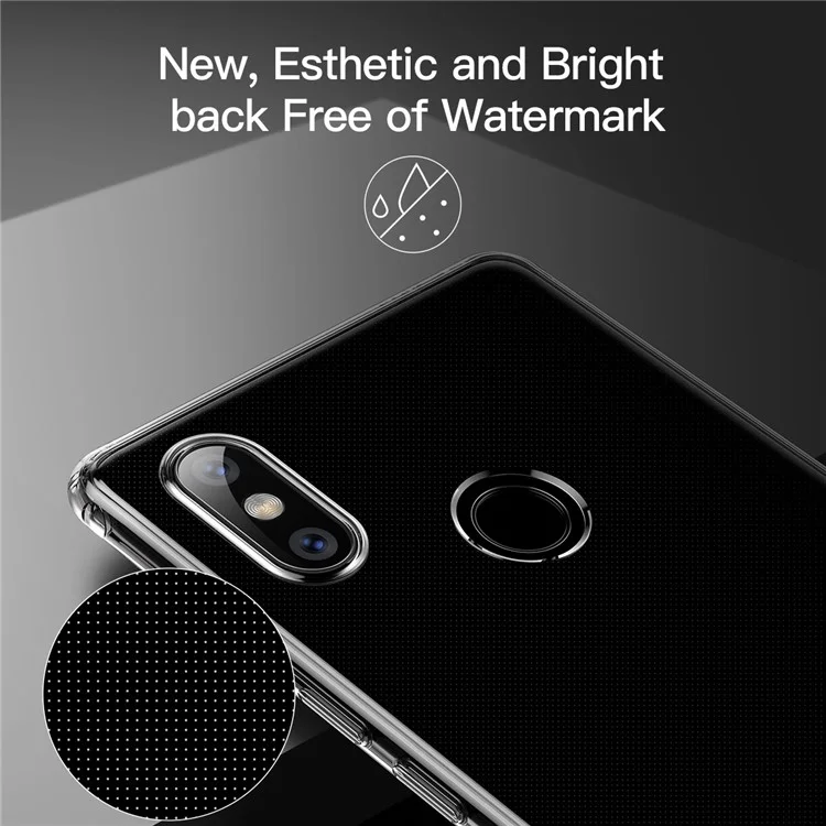 BASEUS Simple Series Clear Germany Bayer TPU Case for Xiaomi Mi 8 SE (5.88-inch) - Transparent