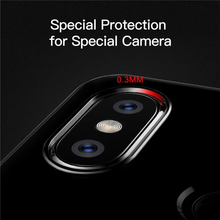 BASEUS Simple Series Clear Germany Bayer TPU Case for Xiaomi Mi 8 SE (5.88-inch) - Transparent