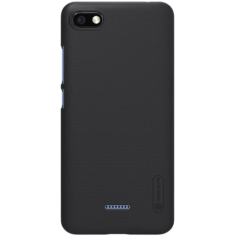 NILLKIN Super Frosted Shield PC Hard Phone Case + Screen Film for Xiaomi Redmi 6A (Single 12MP Rear Camera) - Black