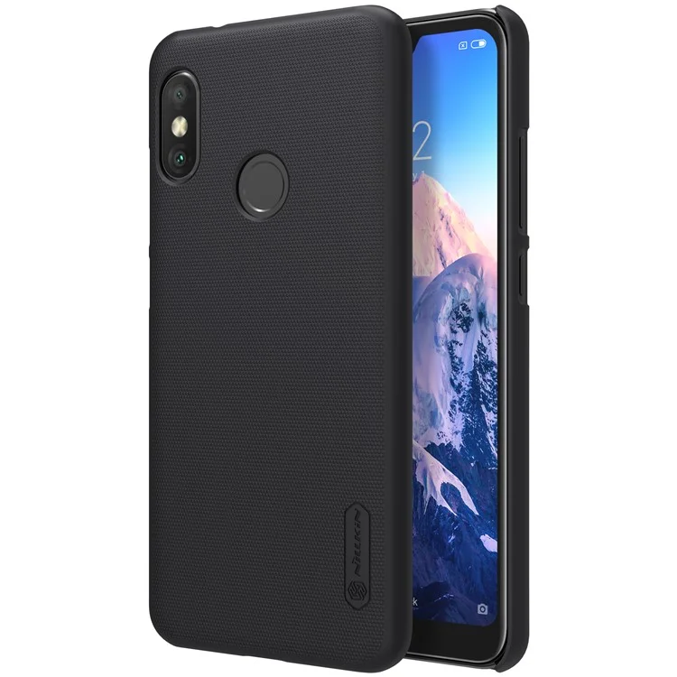 NILLKIN Super Frosted Shield PC Hard Phone Case + Screen Film for Xiaomi Mi A2 Lite / Redmi 6 Pro - Black
