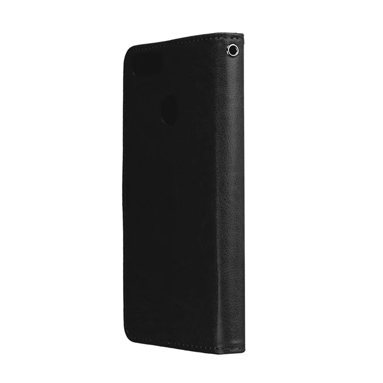 Crazy Horse Wallet Leather Stand Case for Xiaomi Mi A1 / 5X - Black