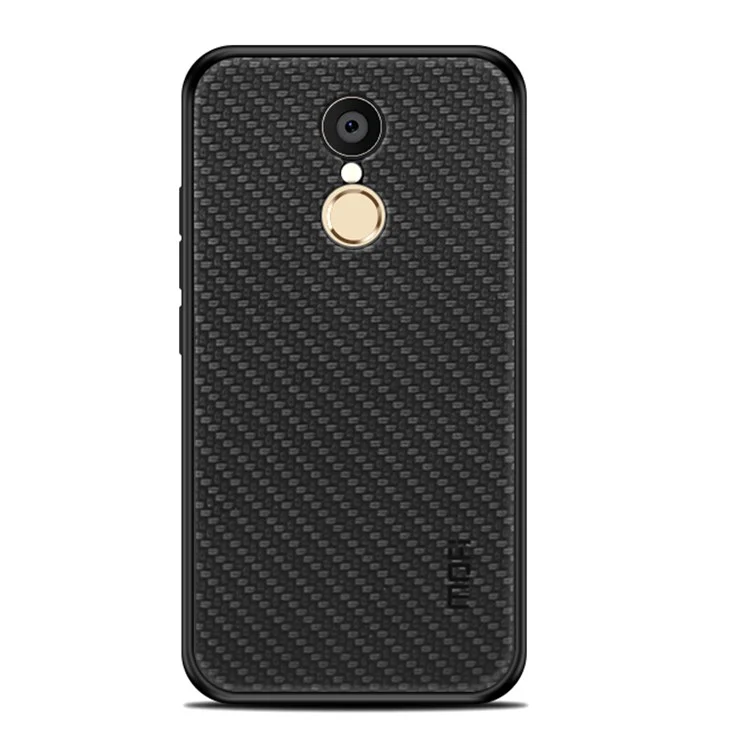 MOFI Honor Series for Xiaomi Redmi 5 Woven Texture PU Leather Coated PC TPU Hybrid Case - Black