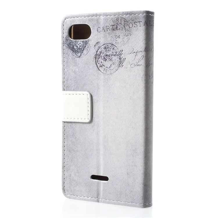 Pattern Printing Leather Wallet Stand Case for Xiaomi Redmi 6A - US Flag and Cat Holding Heart