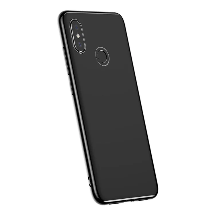 BASEUS Shining Series Plated TPU Case for Xiaomi Mi 8 (6.21-inch) - Black