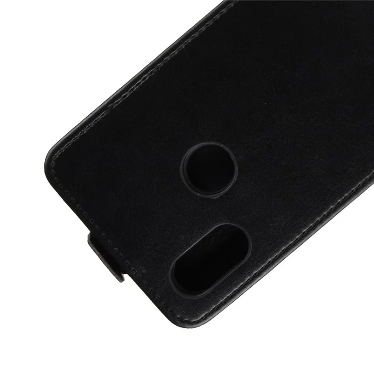 Crazy Horse Vertical Flip Card Holder Leather Case for  Xiaomi Mi 8 SE (5.88-inch) - Black