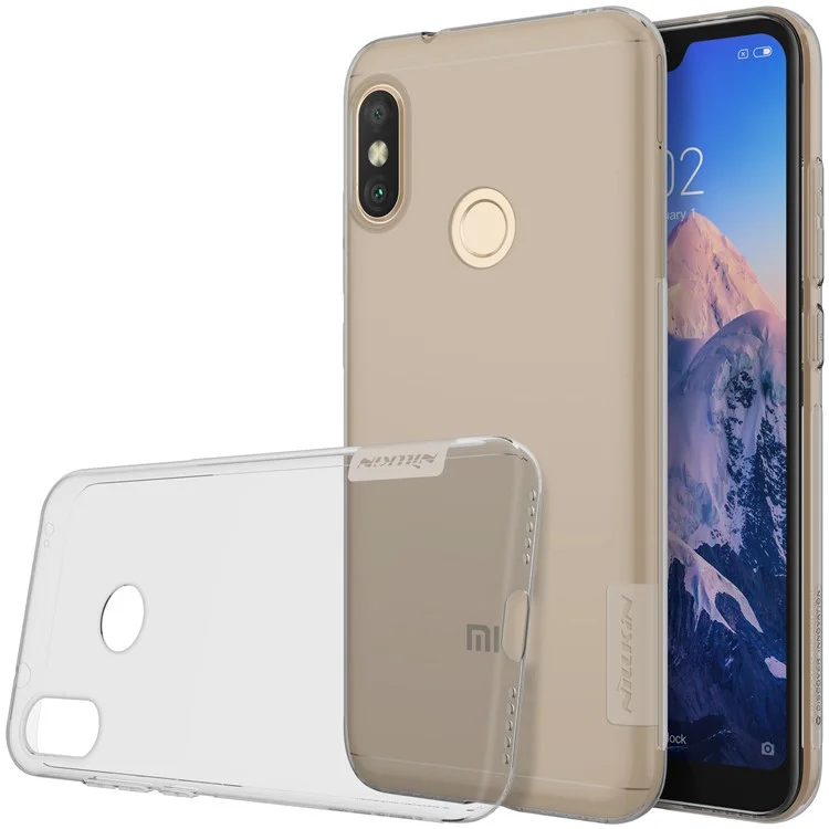 NILLKIN 0.6mm Nature TPU Back Case for Xiaomi Mi A2 Lite / Redmi 6 Pro - Grey